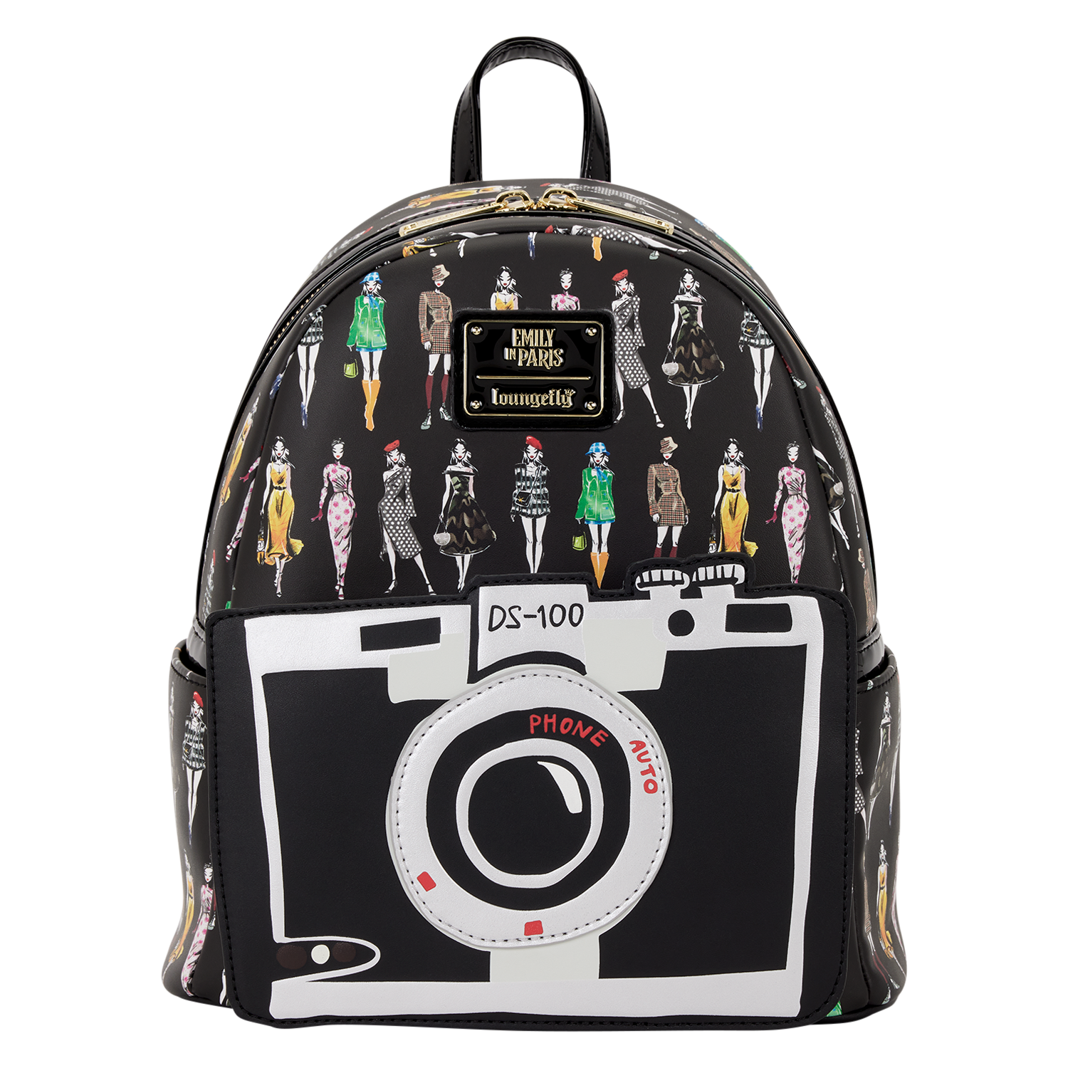 Emily in Paris Limited Edition Camera All-Over Print Mini Backpack