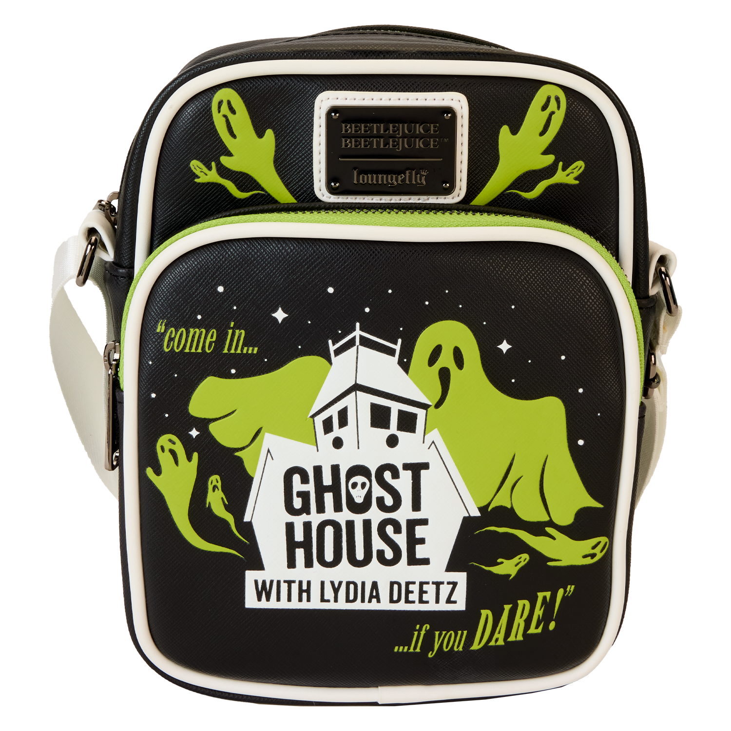 Beetlejuice Beetlejuice Ghost House Glow Crossbody Bag