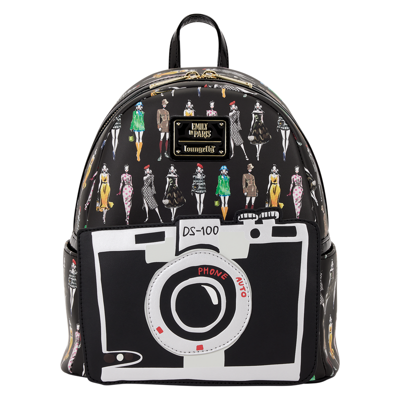 Emily in Paris Limited Edition Camera All-Over Print Mini Backpack