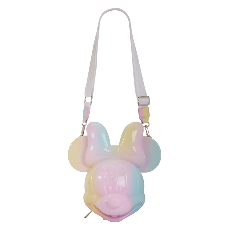 Minnie Mouse Pastel Tie-Dye Molded Figural Crossbody Bag