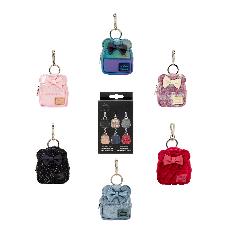 Minnie Mouse Glitter Mystery Mini Backpack Keychain Charm