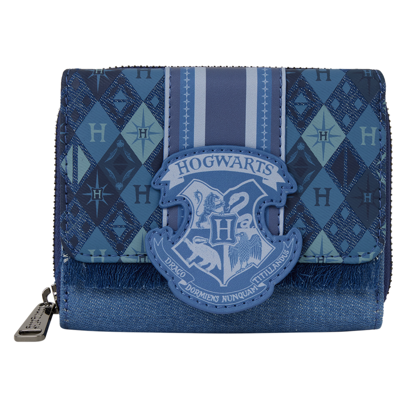 Harry Potter Hogwarts Denim Tri-fold Wallet