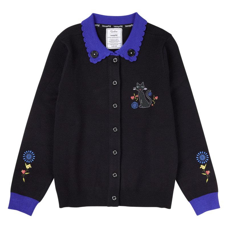 Coraline Floral Cat Collared Cardigan