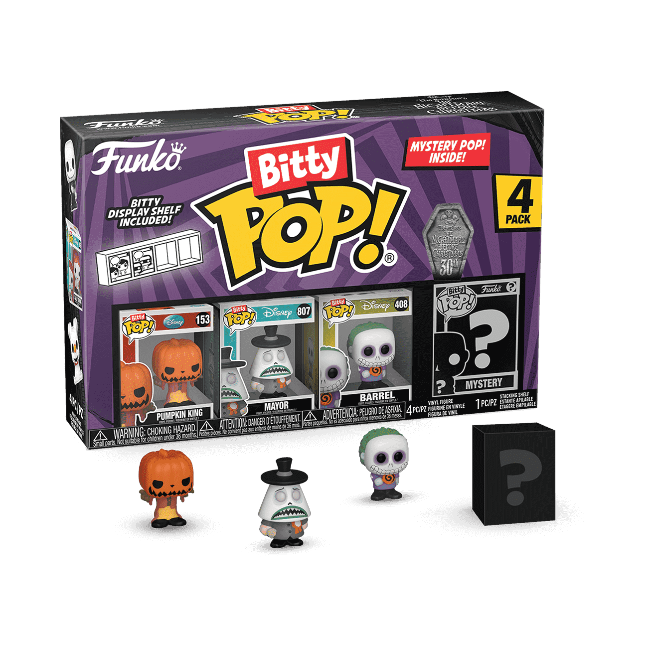 Bitty Pop! The Nightmare Before Christmas 4-Pack Series 2