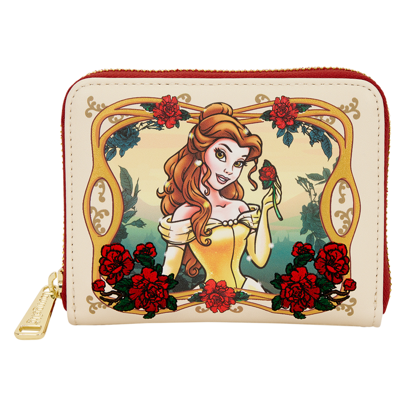 Beauty and the Beast Exclusive Belle Floral Zip Around Wallet