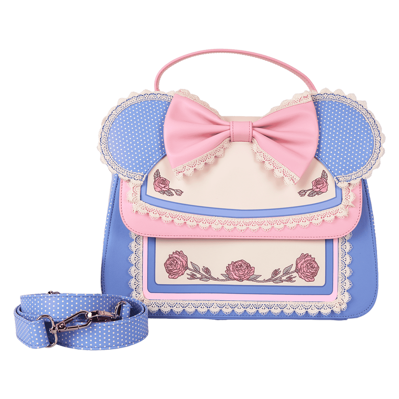 Minnie Mouse Floral and Lace Crossbody Bag