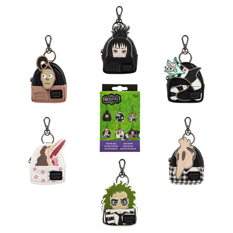 Beetlejuice Exclusive Cosplay Mystery Mini Backpack Keychain Charm