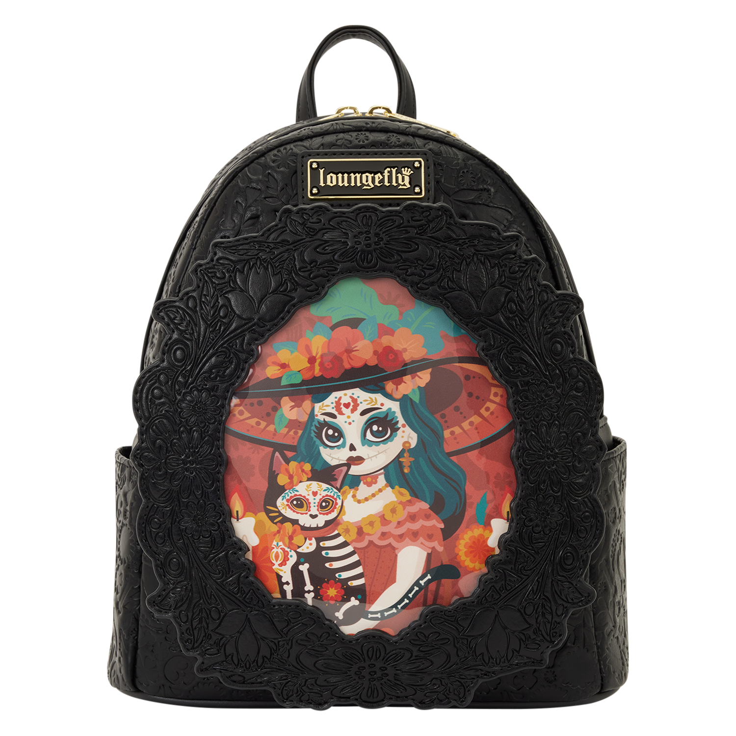 Loungefly Día de los Muertos La Catrina Photo Insert Mini Backpack