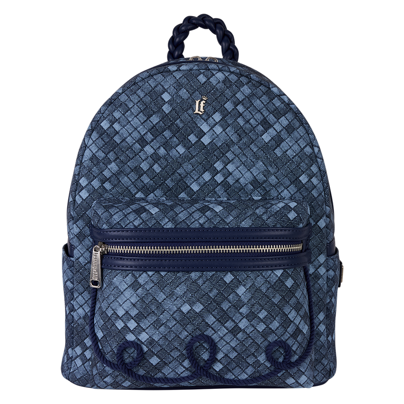 Loungefly Blue Checkered Mini Backpack