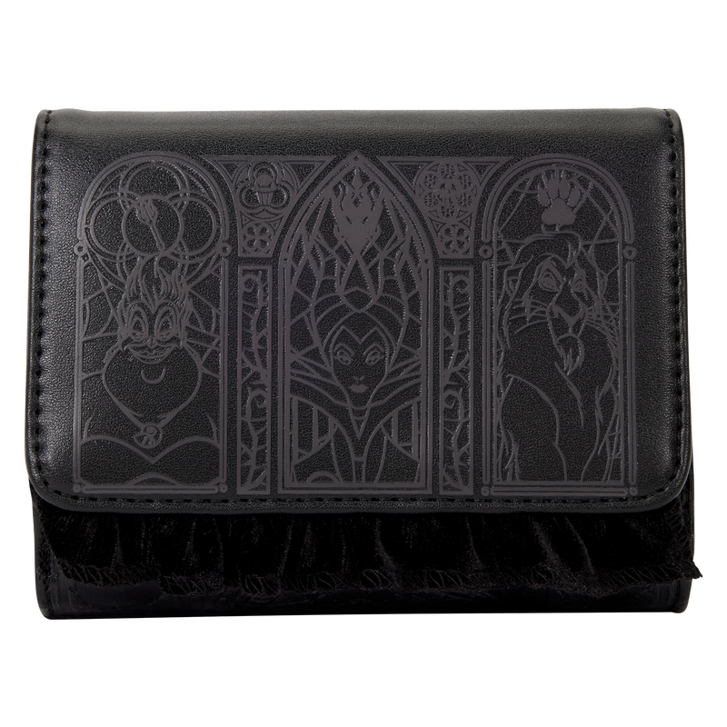 Disney Villains Stained Glass Trifold Wallet