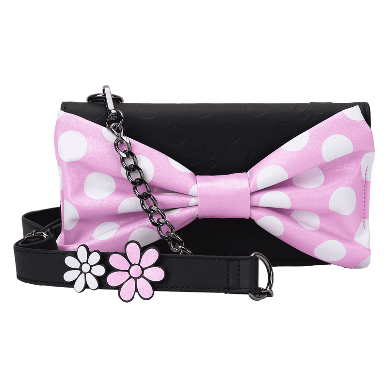 Minnie Mouse Floral Rock The Dots Clutch Crossbody Bag
