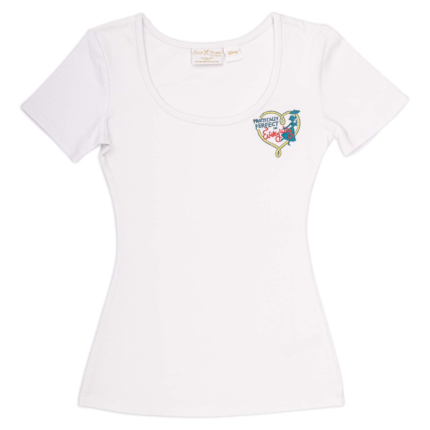 Disney Stitch Shoppe Mary Poppins  Kelly  Embroidered Fashion Top