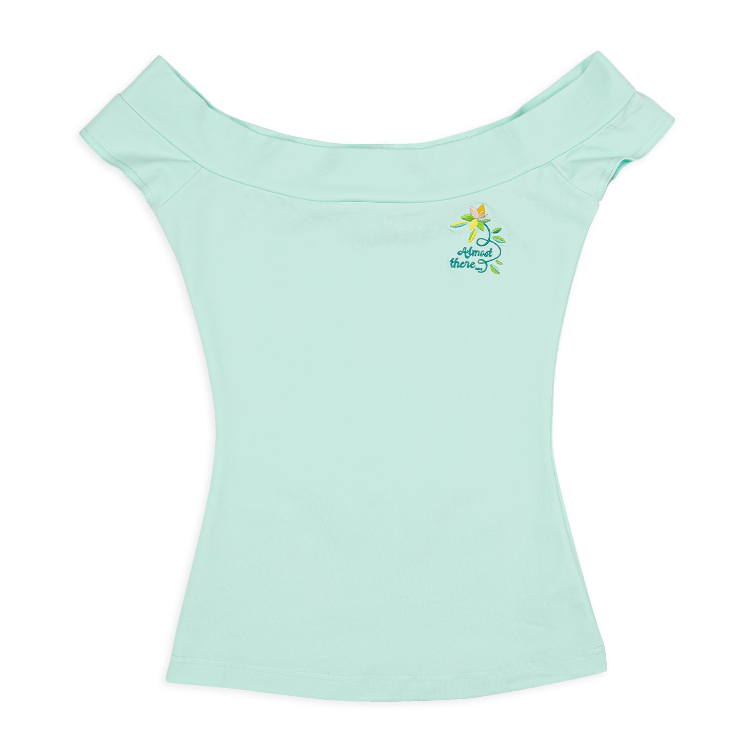 Disney Stitch Shoppe Princess Tiana Embroidered  Dizzy  Fashion Top