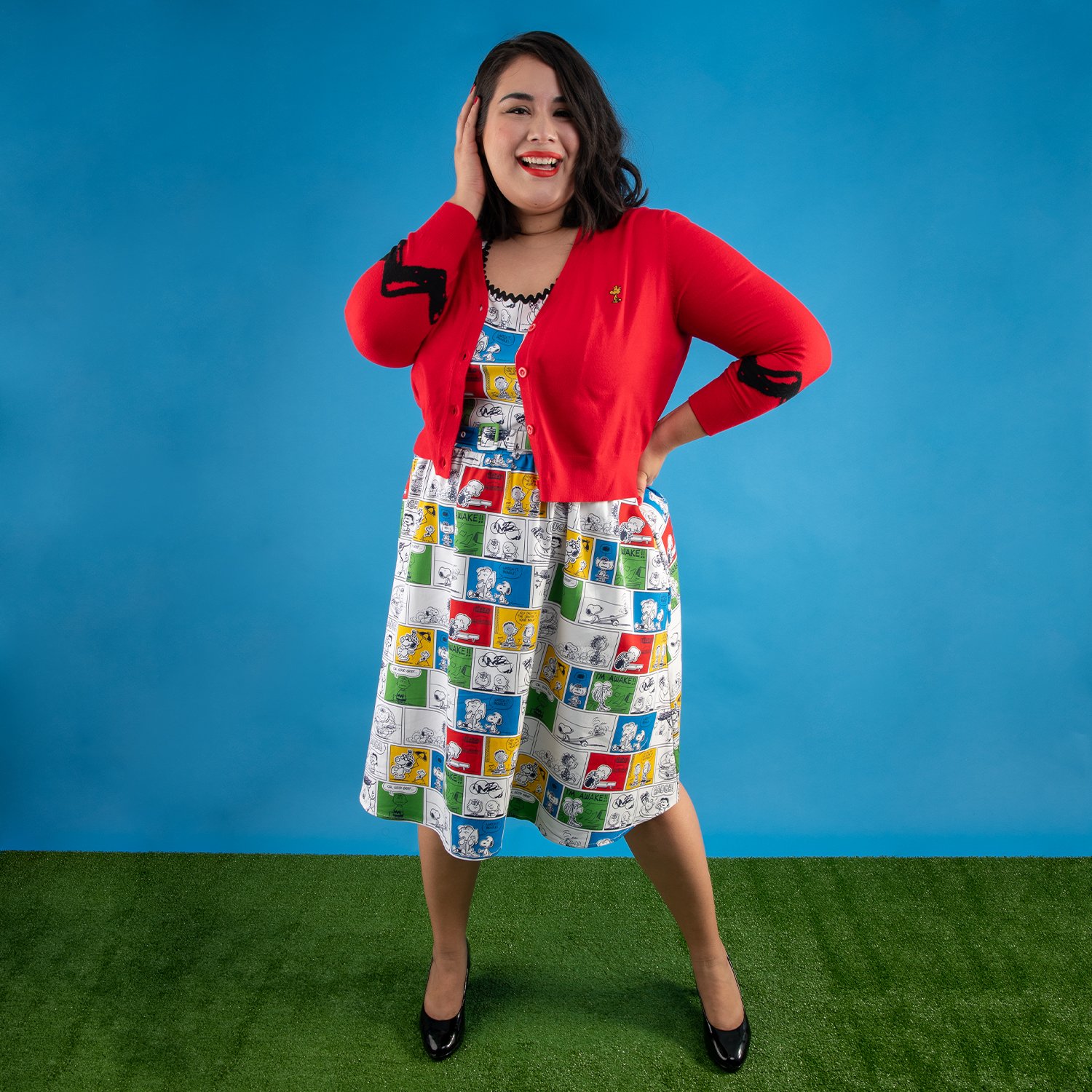 Peanuts Stitch Shoppe Comic Panel  Olivia  Dress