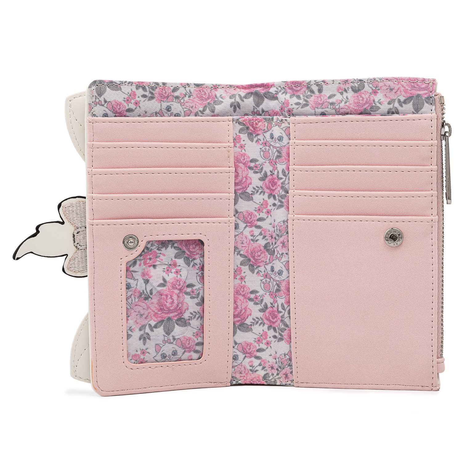 Disney Aristocats Marie Floral Flap Wallet