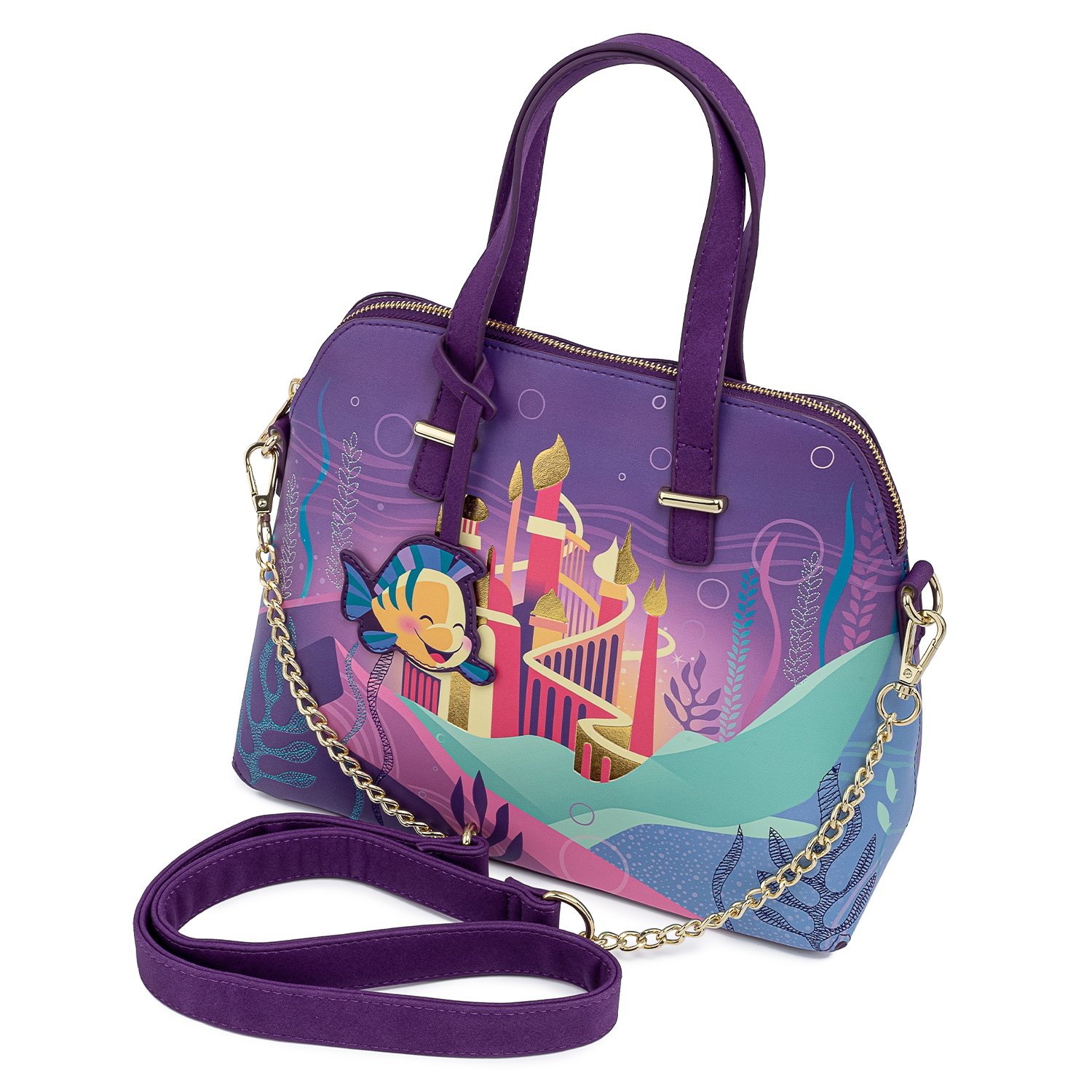 Disney The Little Mermaid Ariel Castle Crossbody Bag