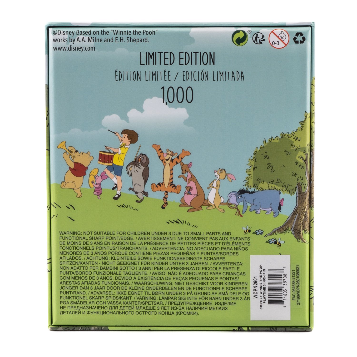 Disney Winnie the Pooh Playtime Collector Box Sliding Enamel Pin