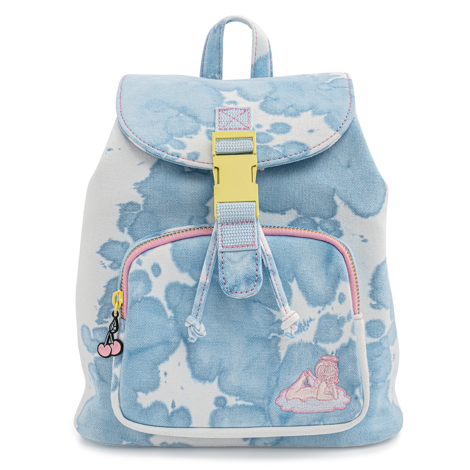 Valfré Lucy Blue Acid Wash Denim Mini Backpack