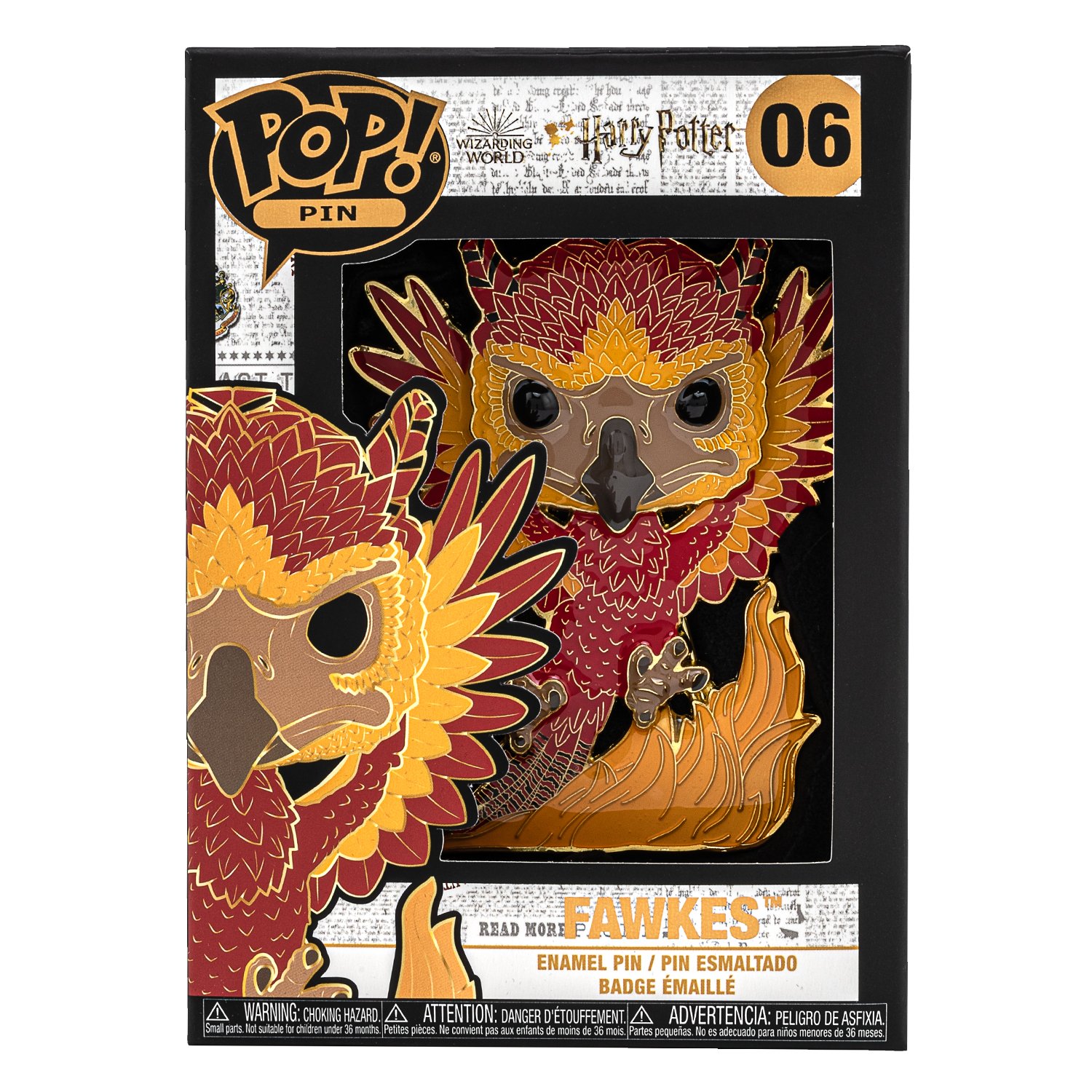 Harry Potter Fawkes Funko Pop! Pin