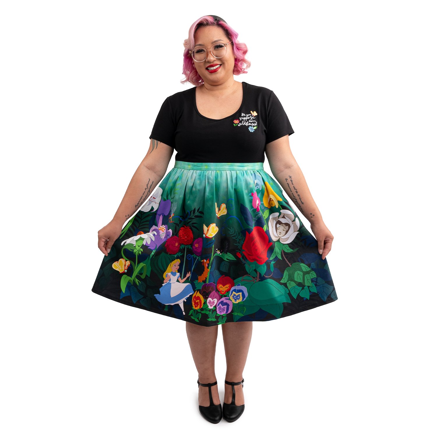 Disney Stitch Shoppe Alice in Wonderland  Sandy  Skirt