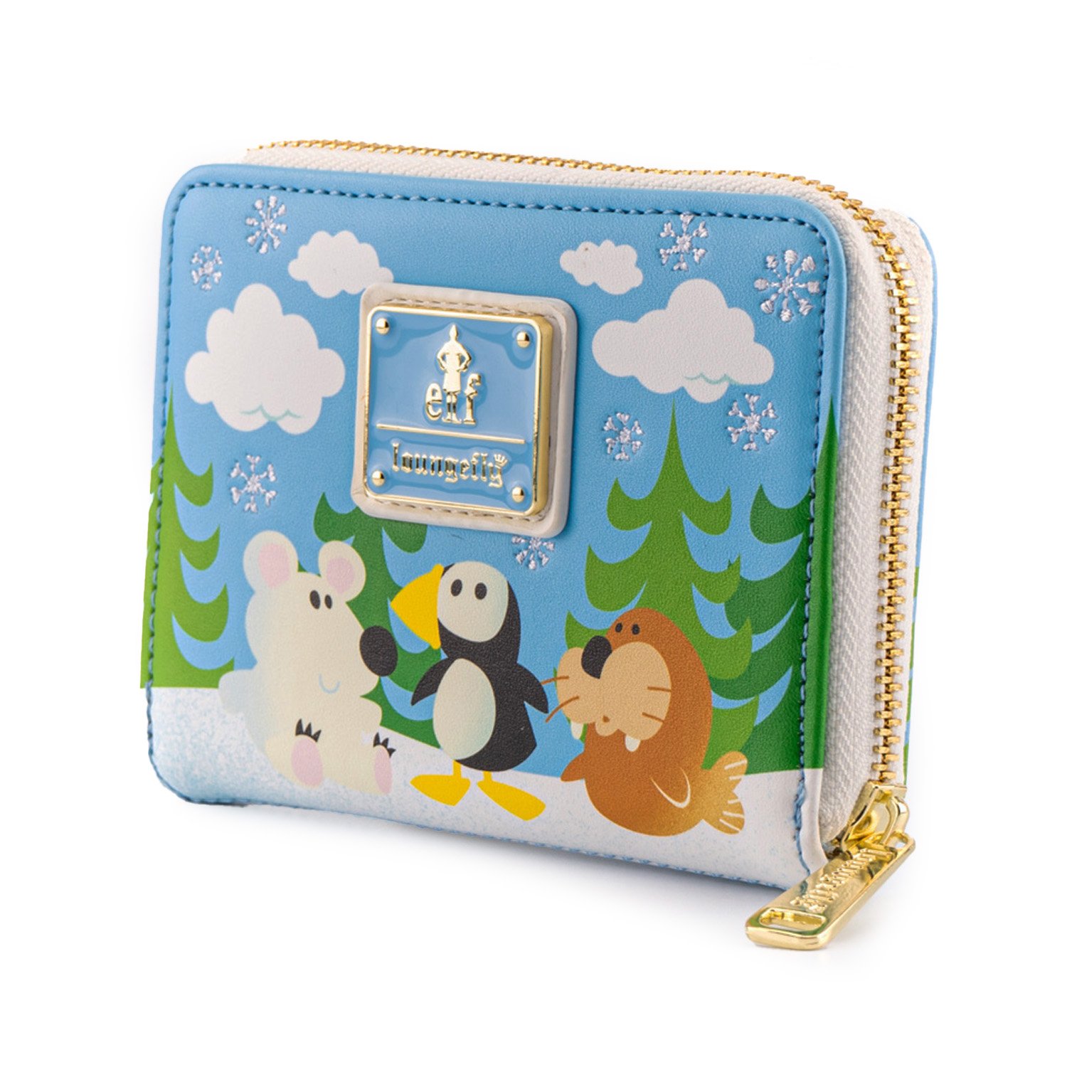 Elf Buddy and Friends Zip Around Wallet