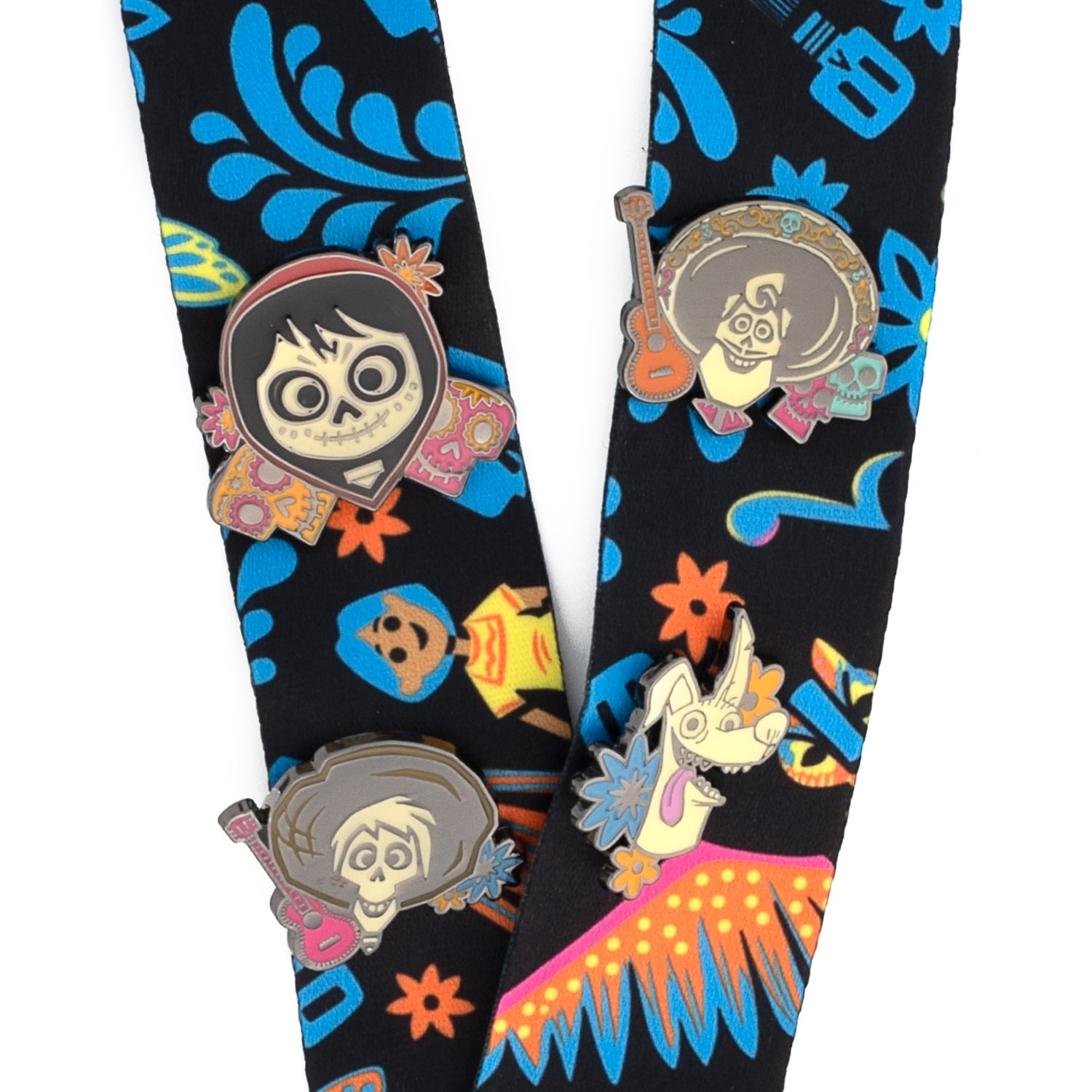 Pixar Coco Seize Your Moment Lanyard with Cardholder & 4 Enamel Pins
