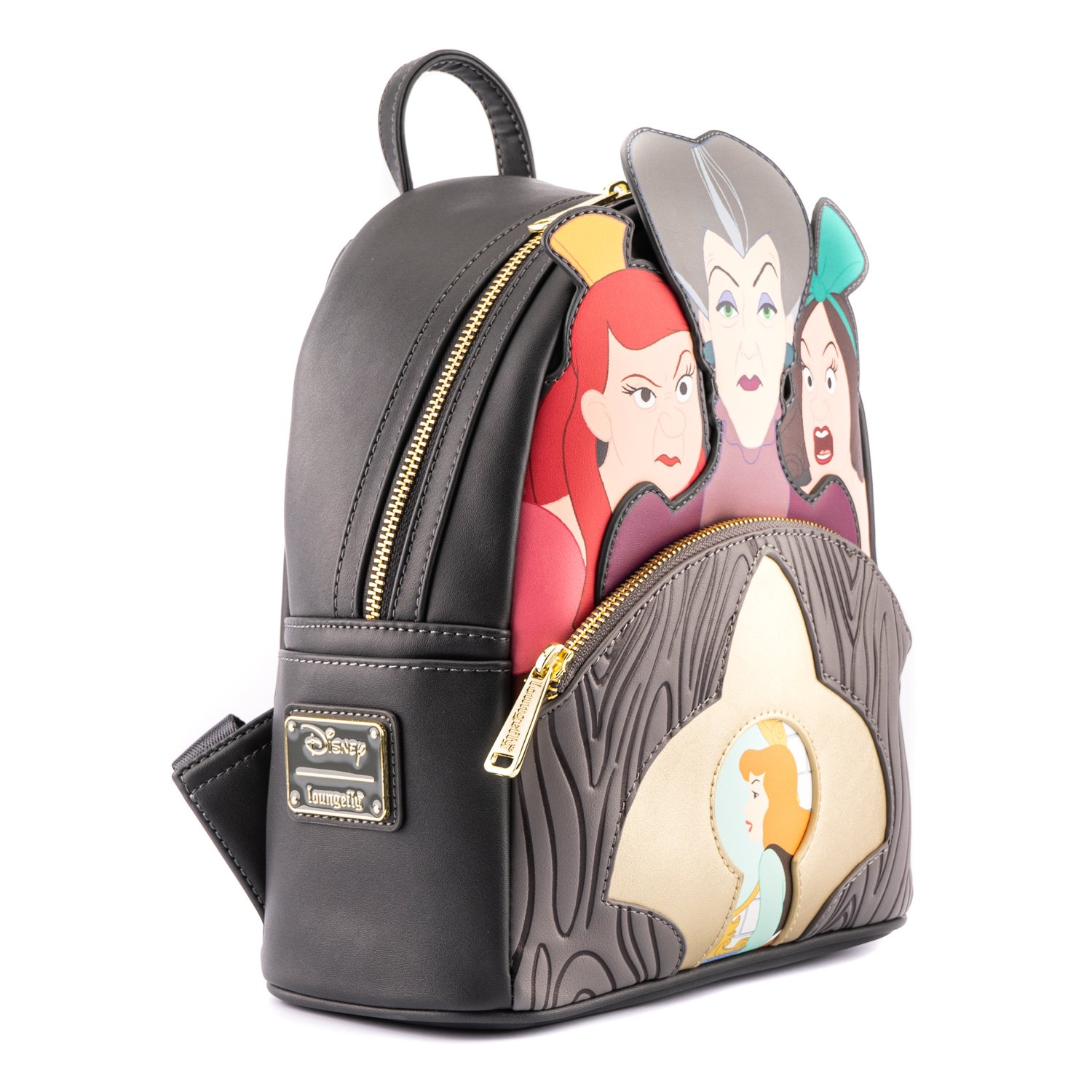 Disney Cinderella Evil Stepmother and Stepsisters Villains Scene Mini Backpack