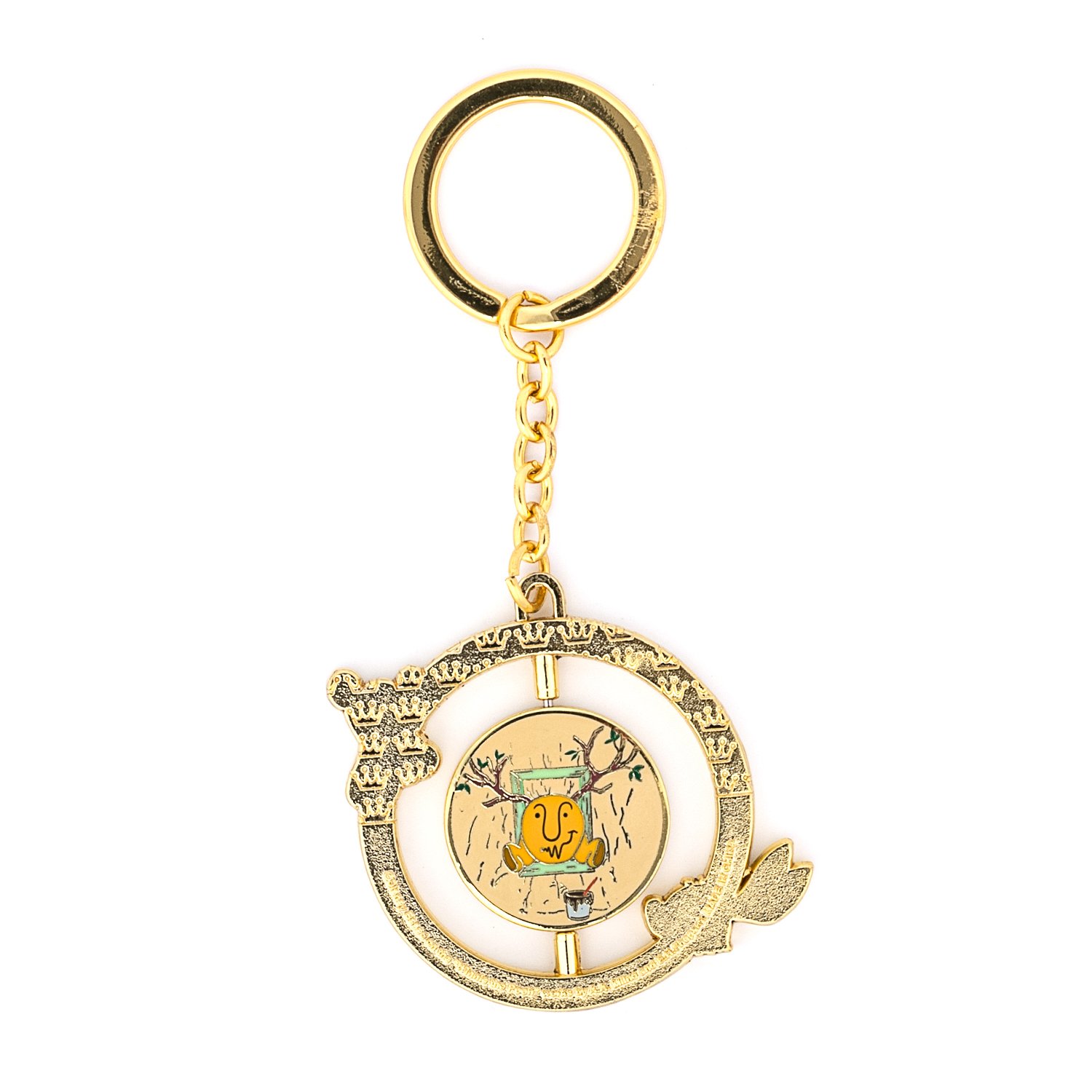 Disney Winnie the Pooh Spinning Enamel Keychain