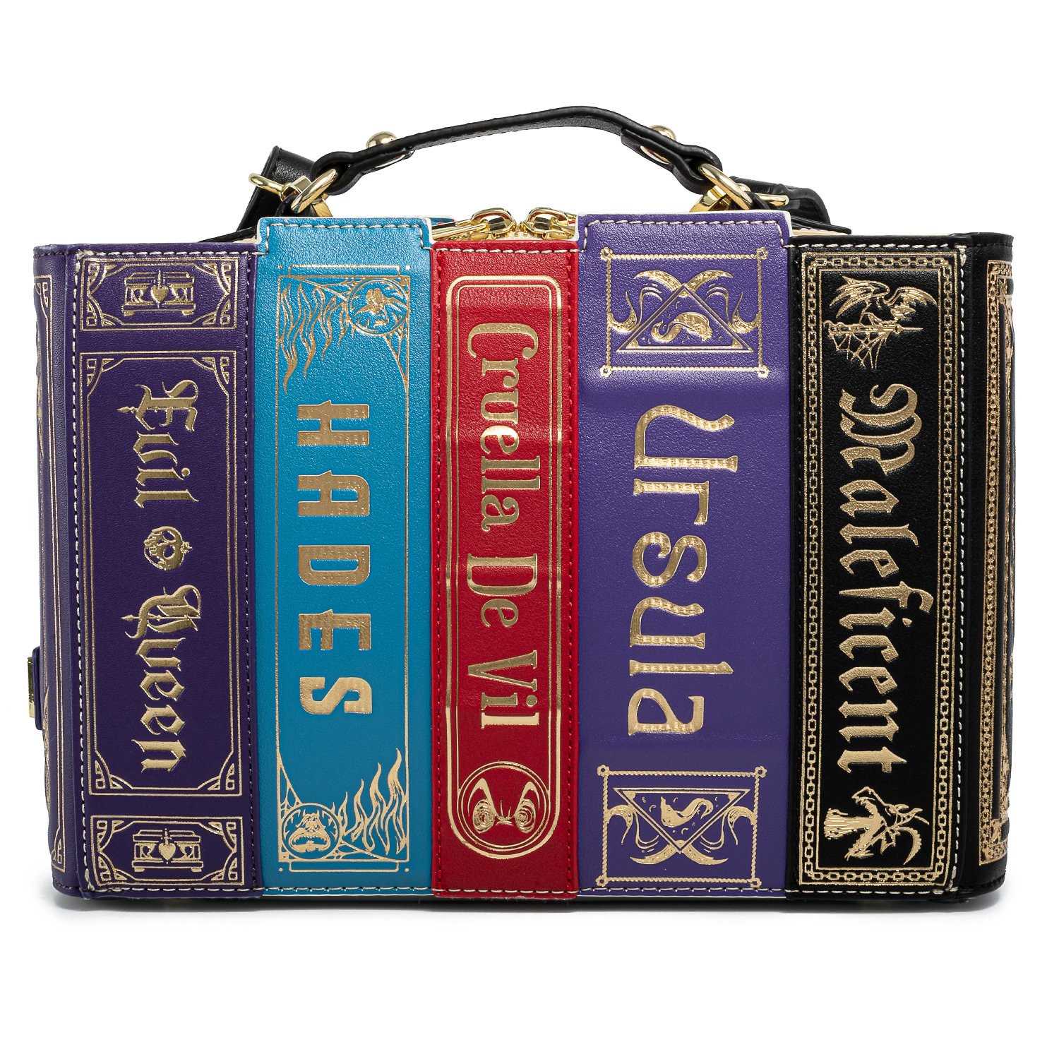 Exclusive - Disney Stitch Shoppe Villains Books Crossbody Bag