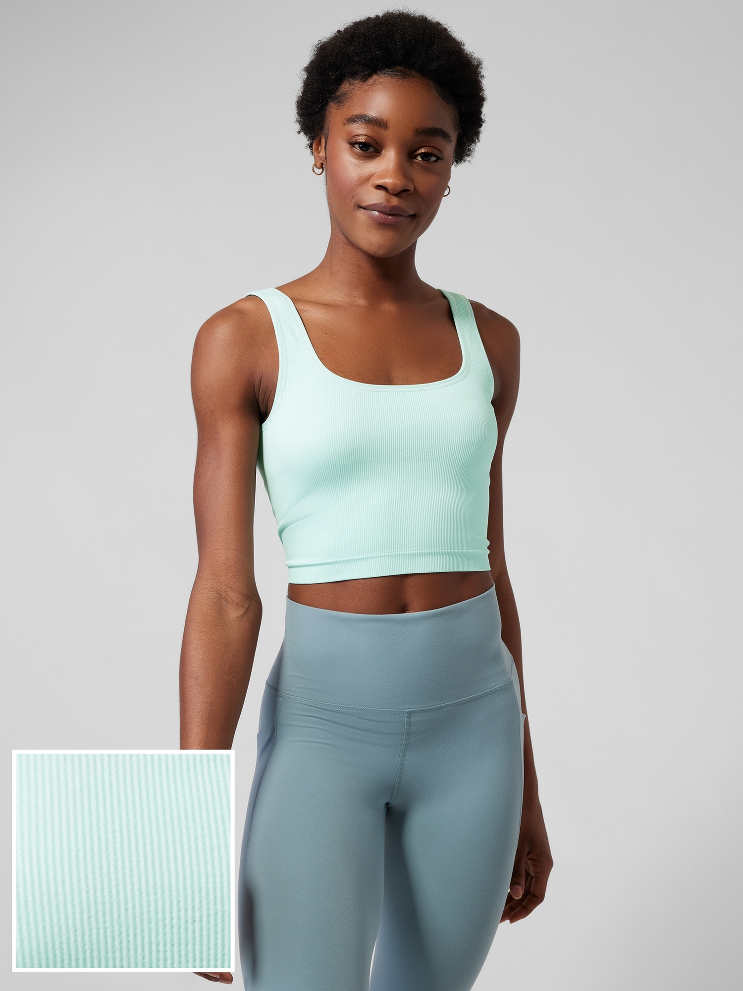 Aurora Seamless Scoop Crop Tank