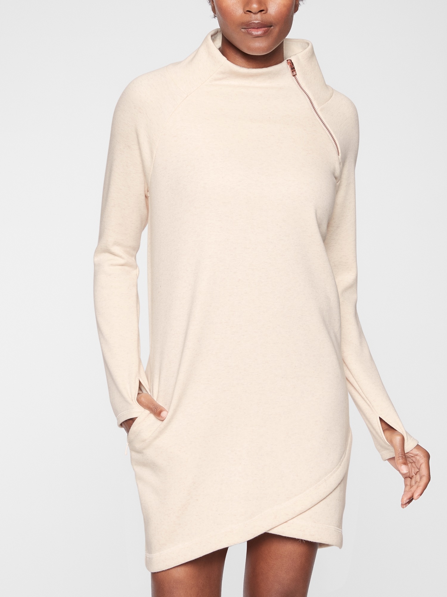 Cozy Karma Asym Sweatshirt Dress