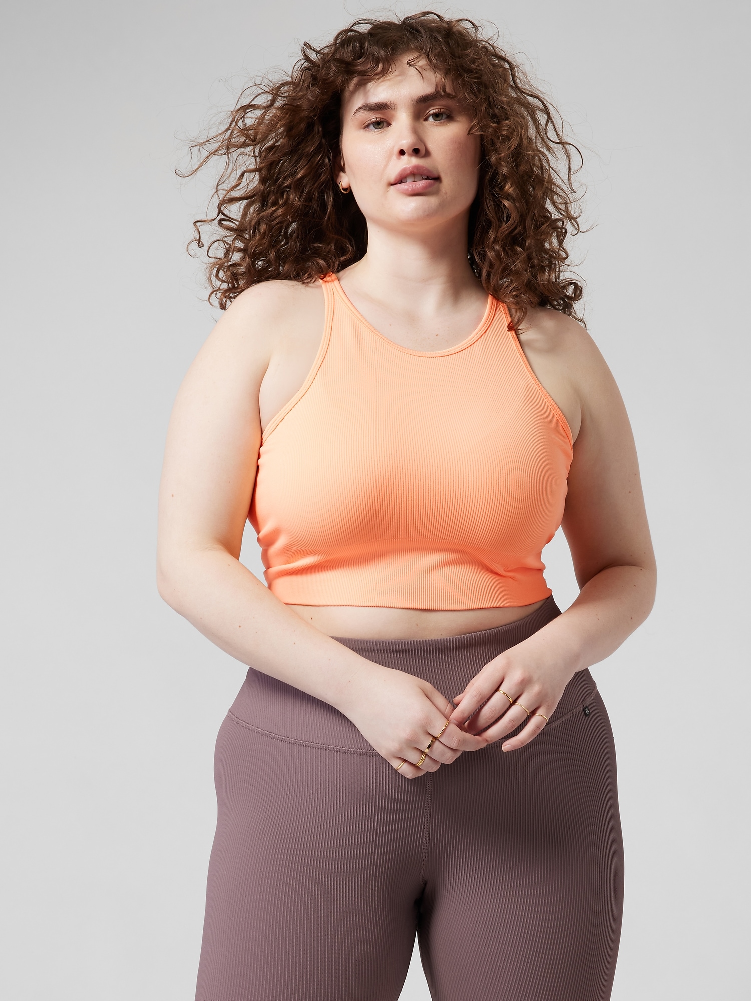 Aurora Seamless High Neck Crop Tank