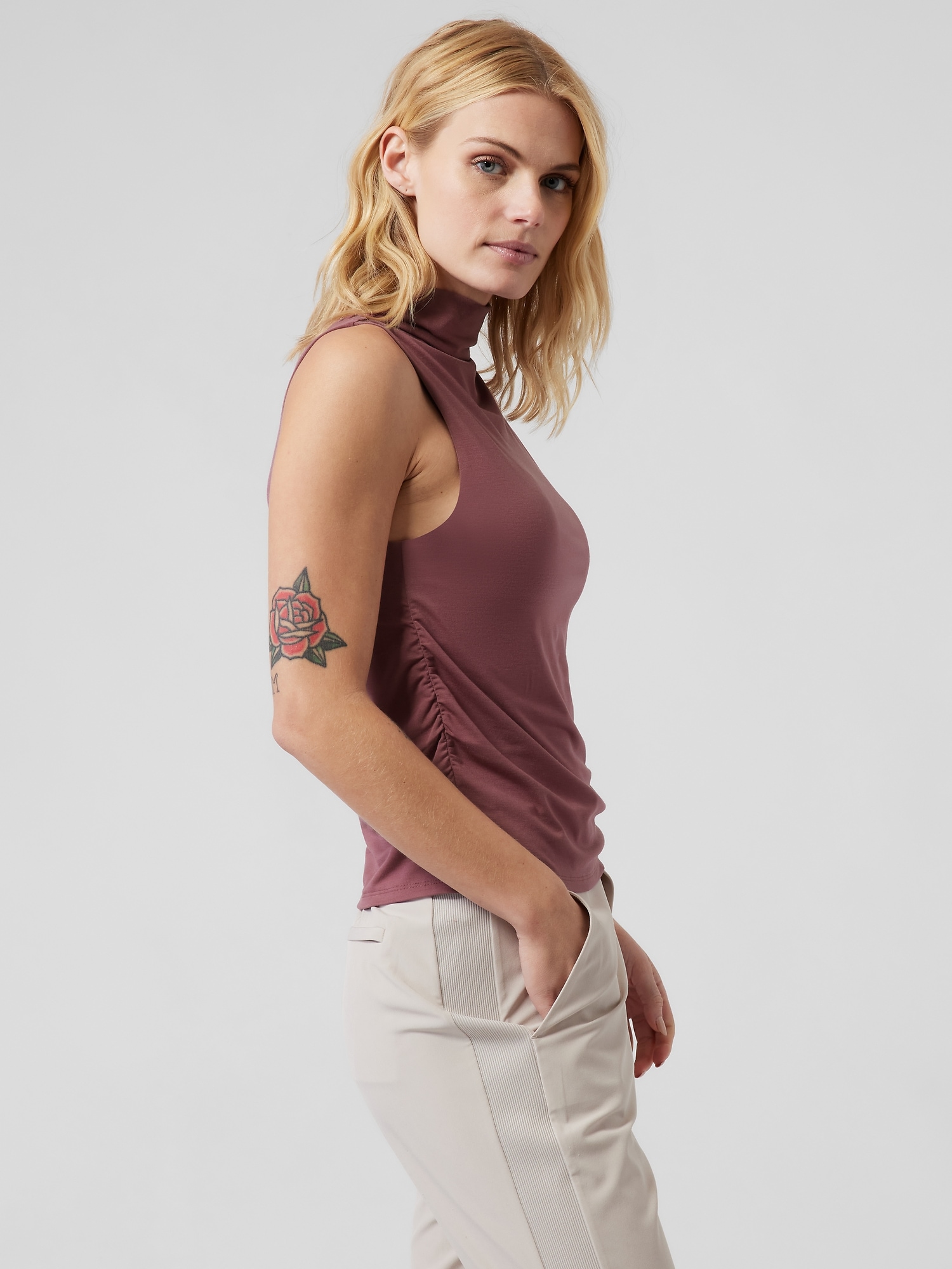 Essence Mock Neck Support Tank