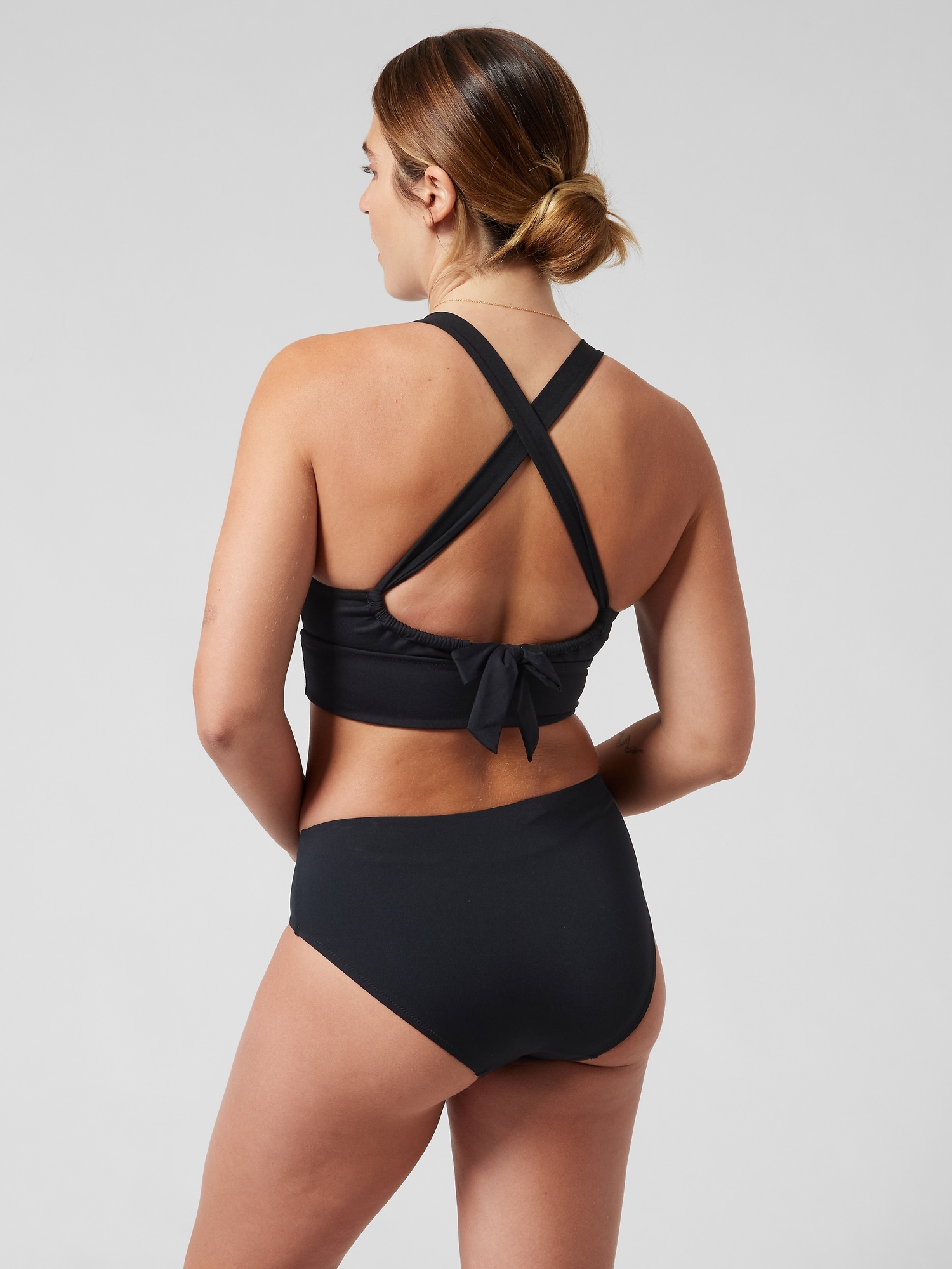 Longline Plunge Bikini Top A