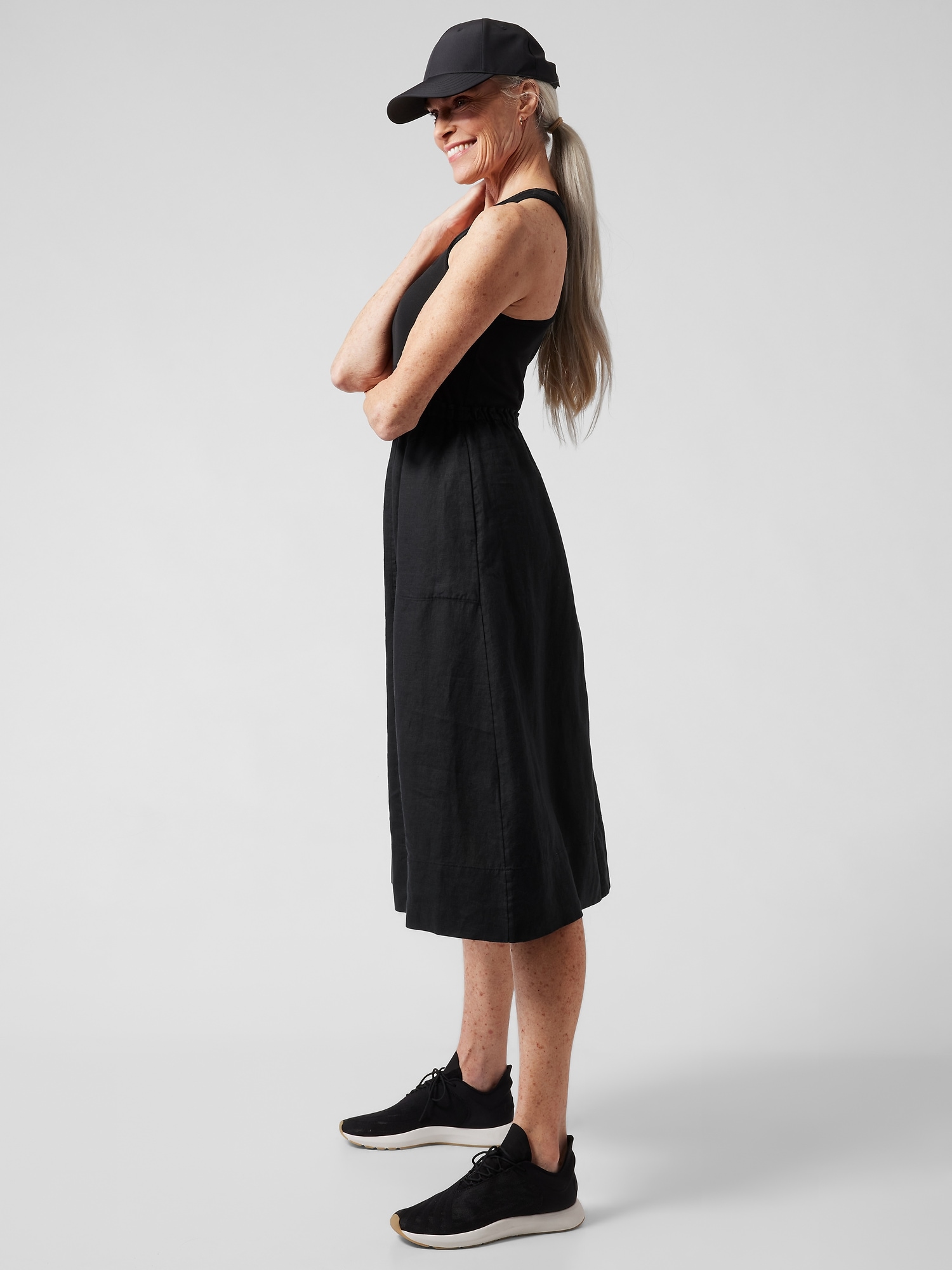 Baja Linen Midi Dress