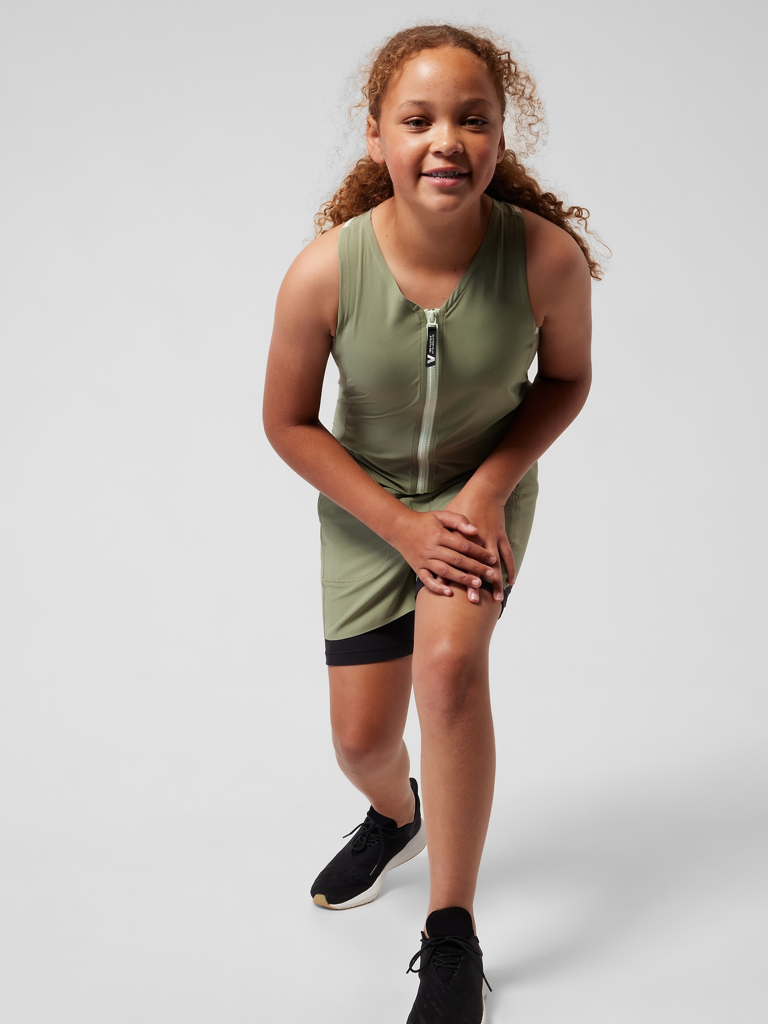 Athleta Girl Legend Heart the Hustle Romper