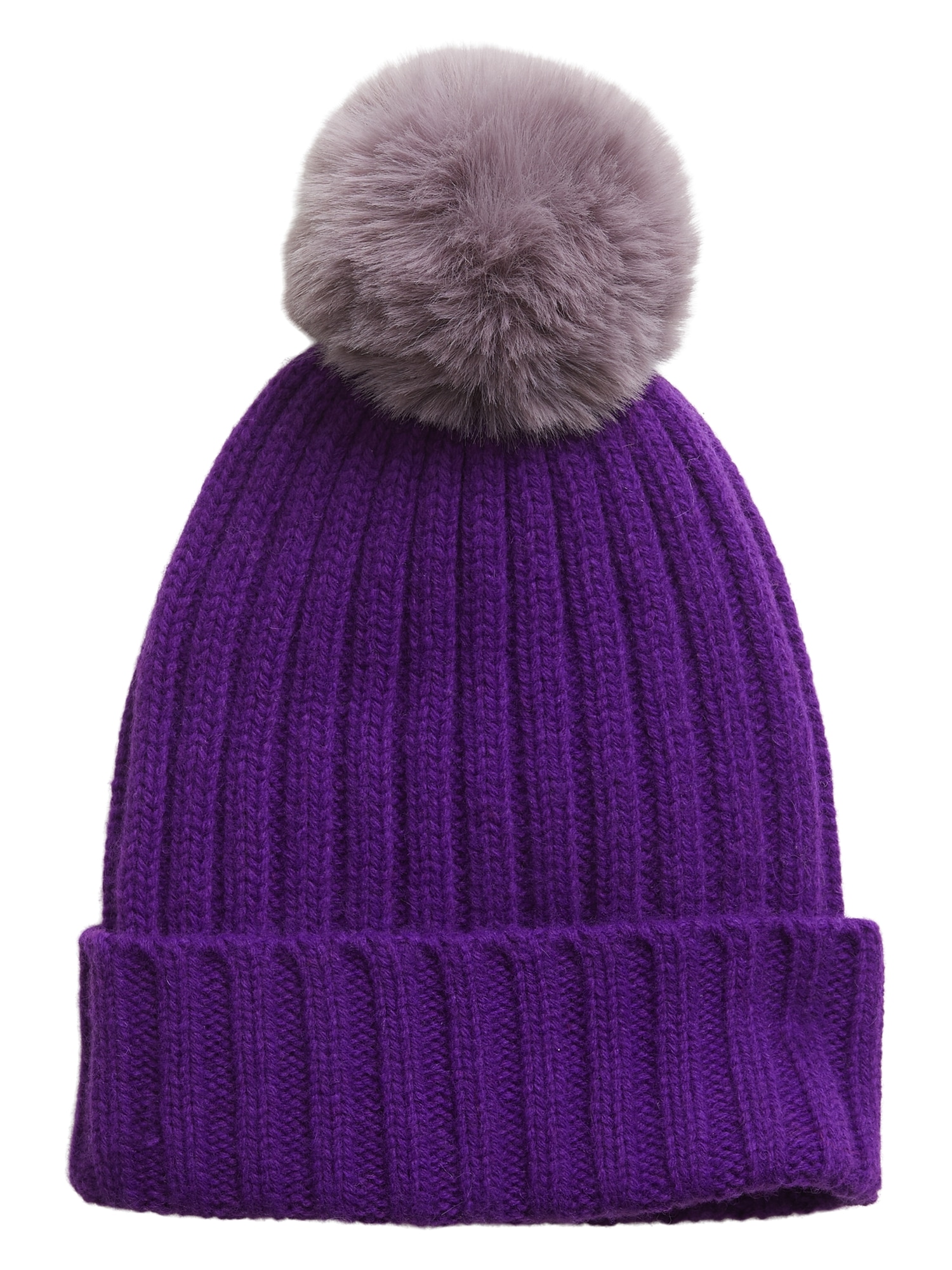 Ribbed Pom Beanie