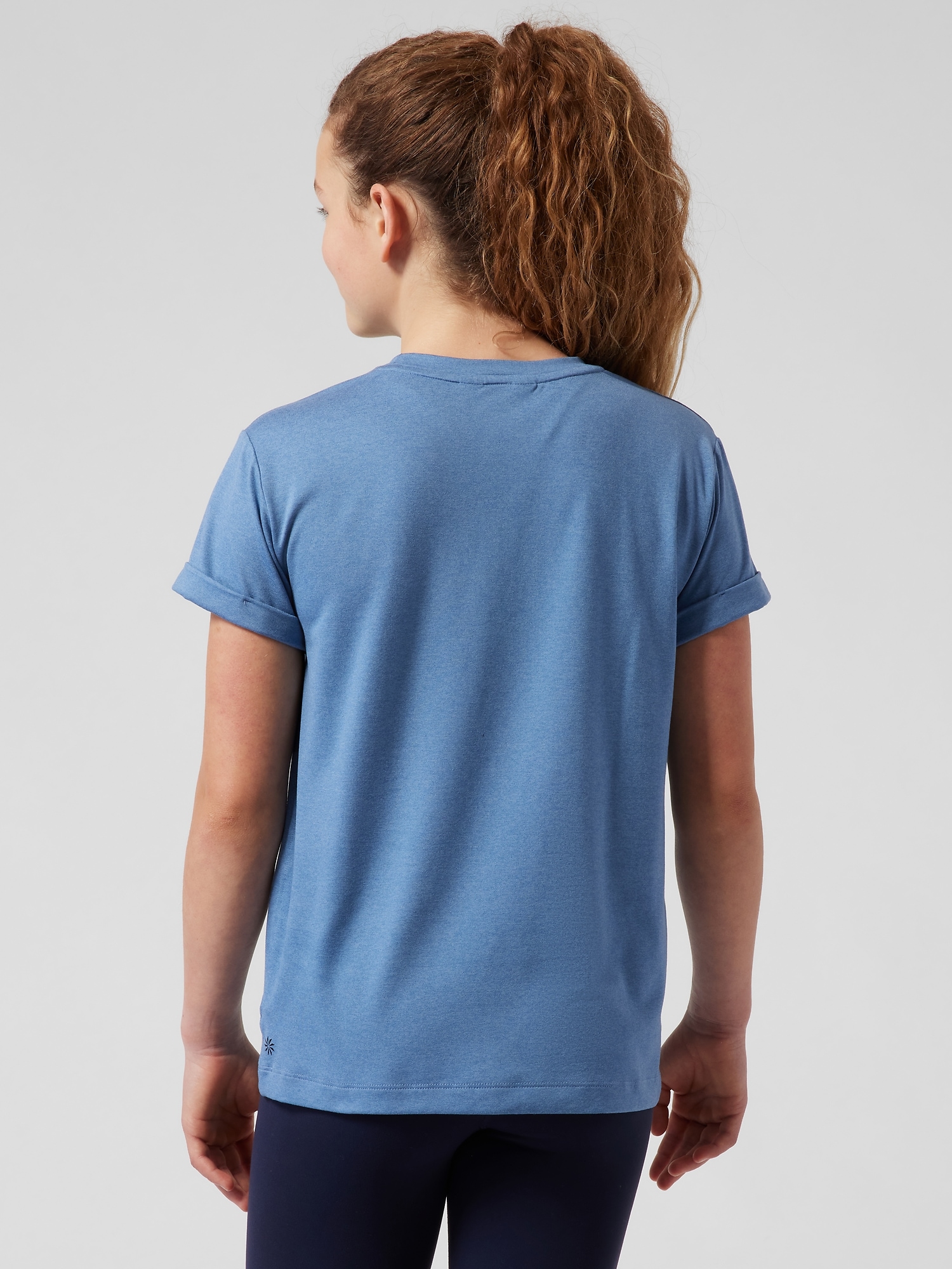 Athleta Girl Uptempo Roll Sleeve Tee