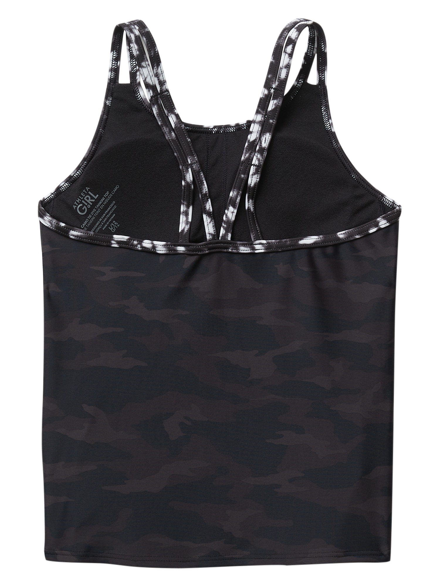 Athleta Girl Camo Tie Dye Tankini Top