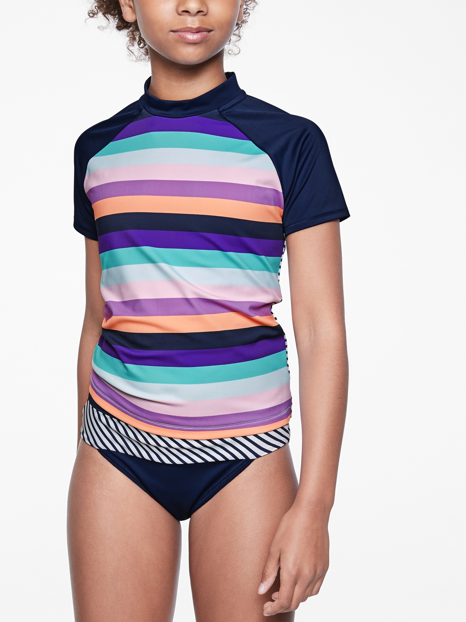 Athleta Girl Mock Neck Rashguard