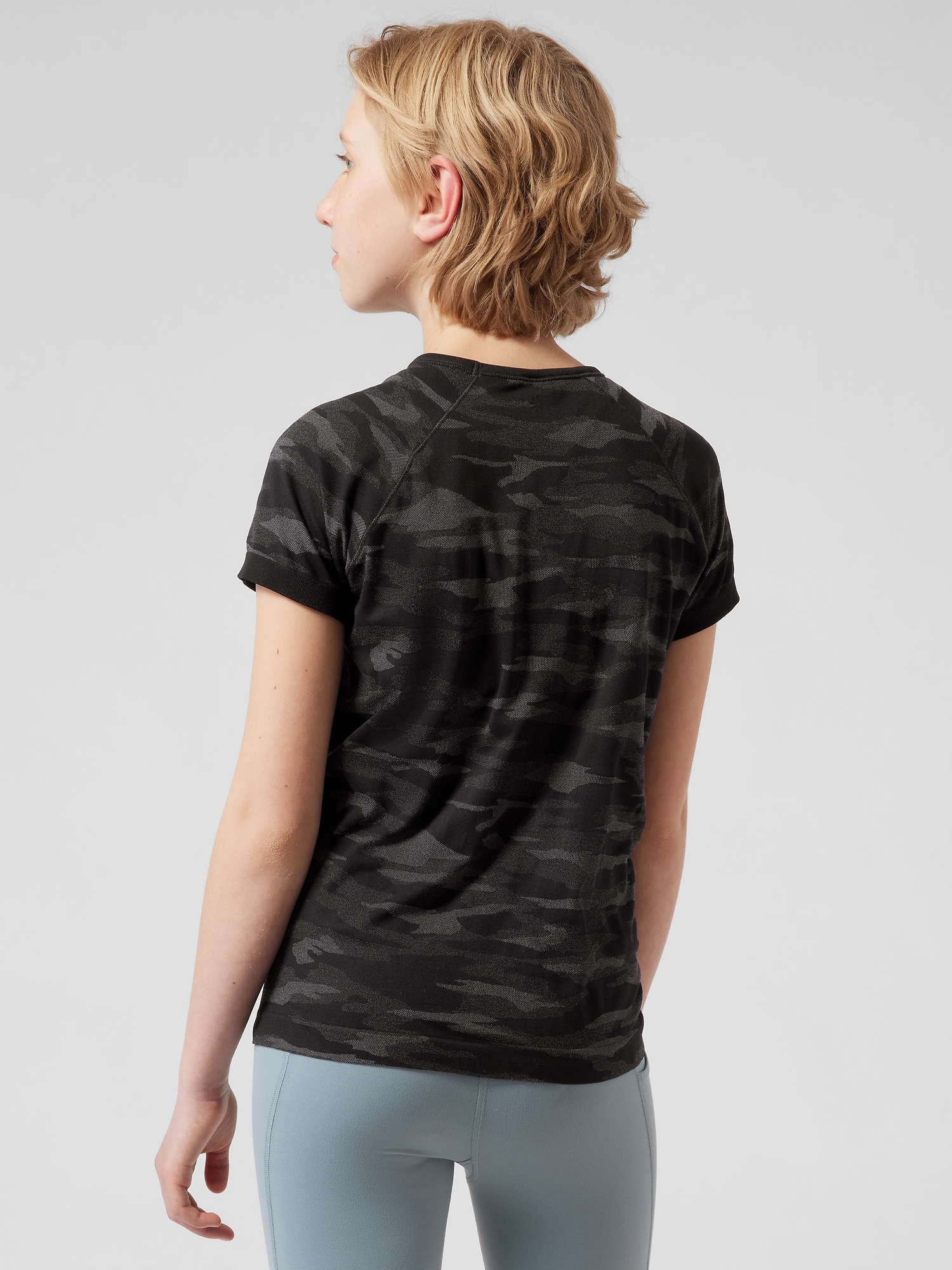 Athleta Girl Camo Power Up Tee