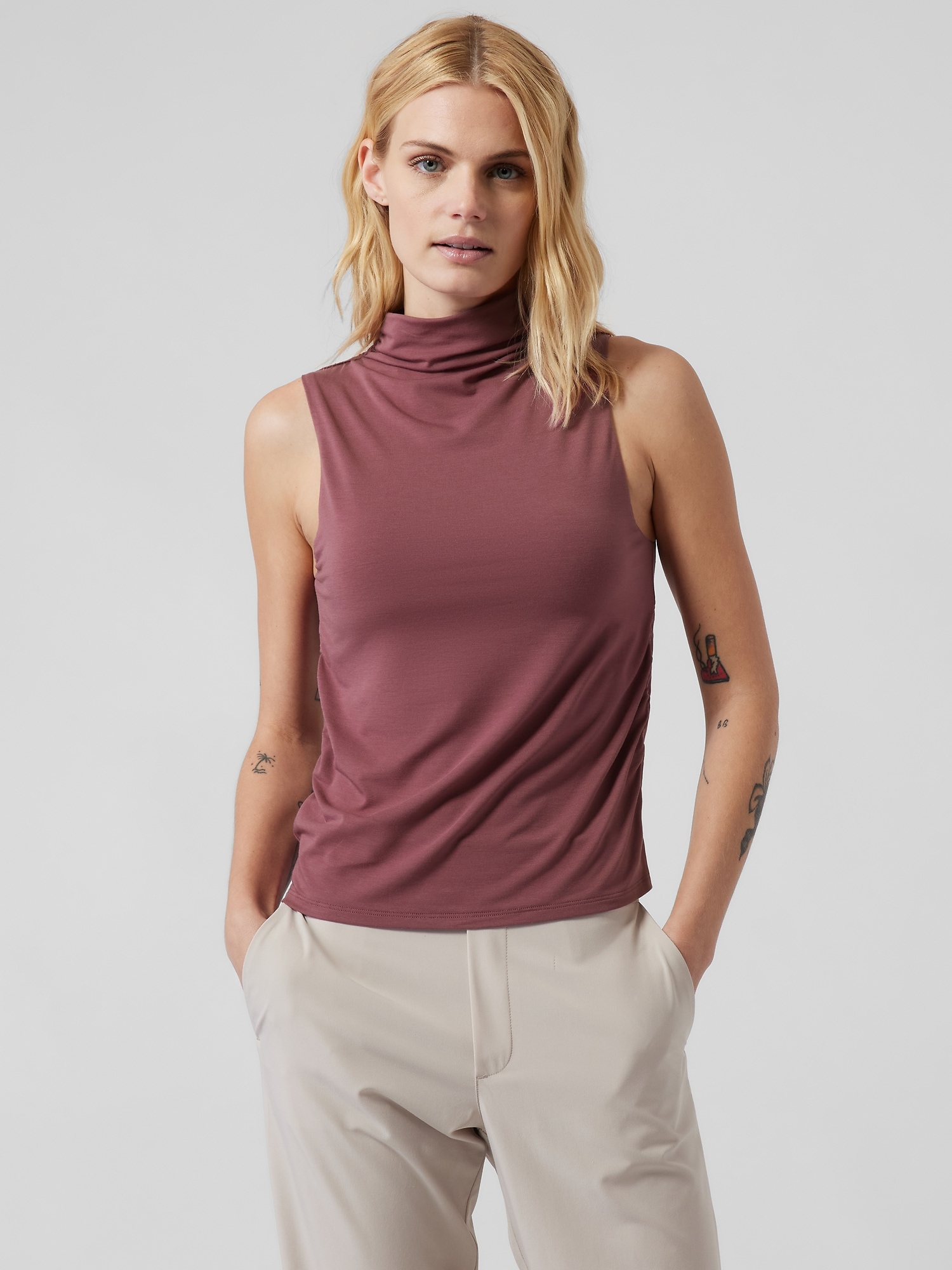 Essence Mock Neck Support Tank