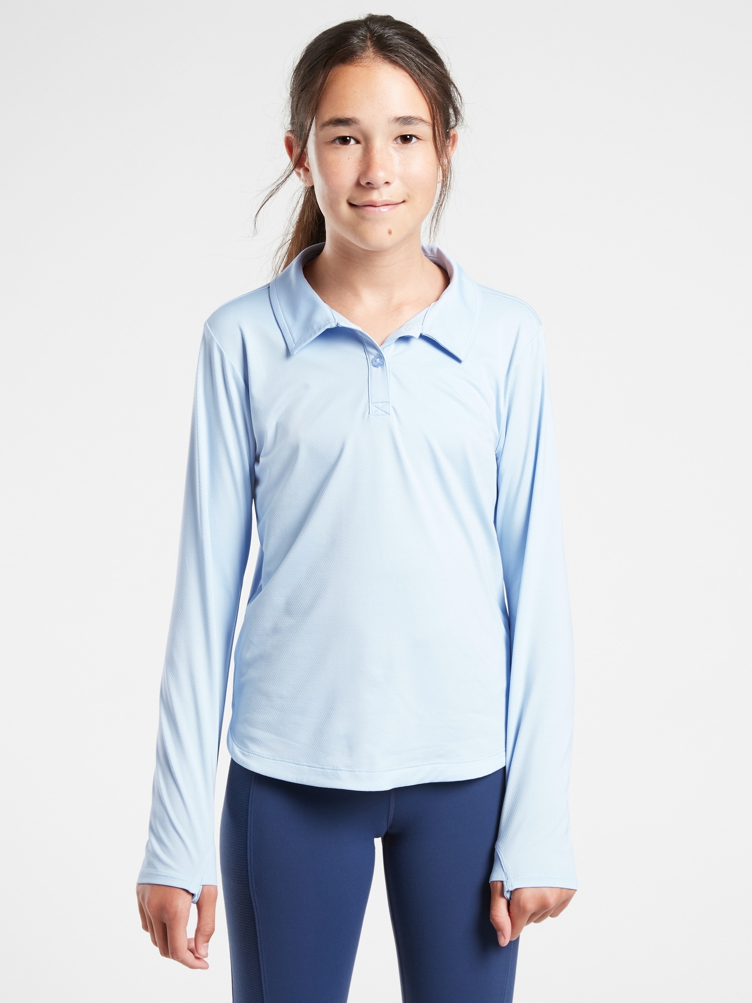 Athleta Girl School Day Longsleeve Polo