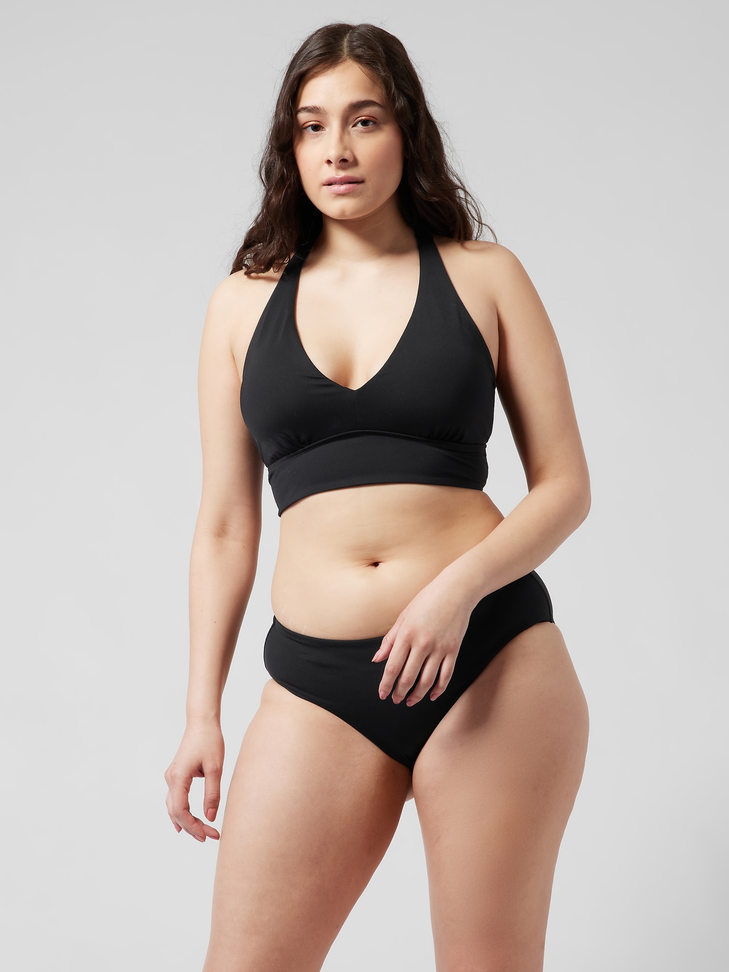 Longline Plunge Bikini Top D