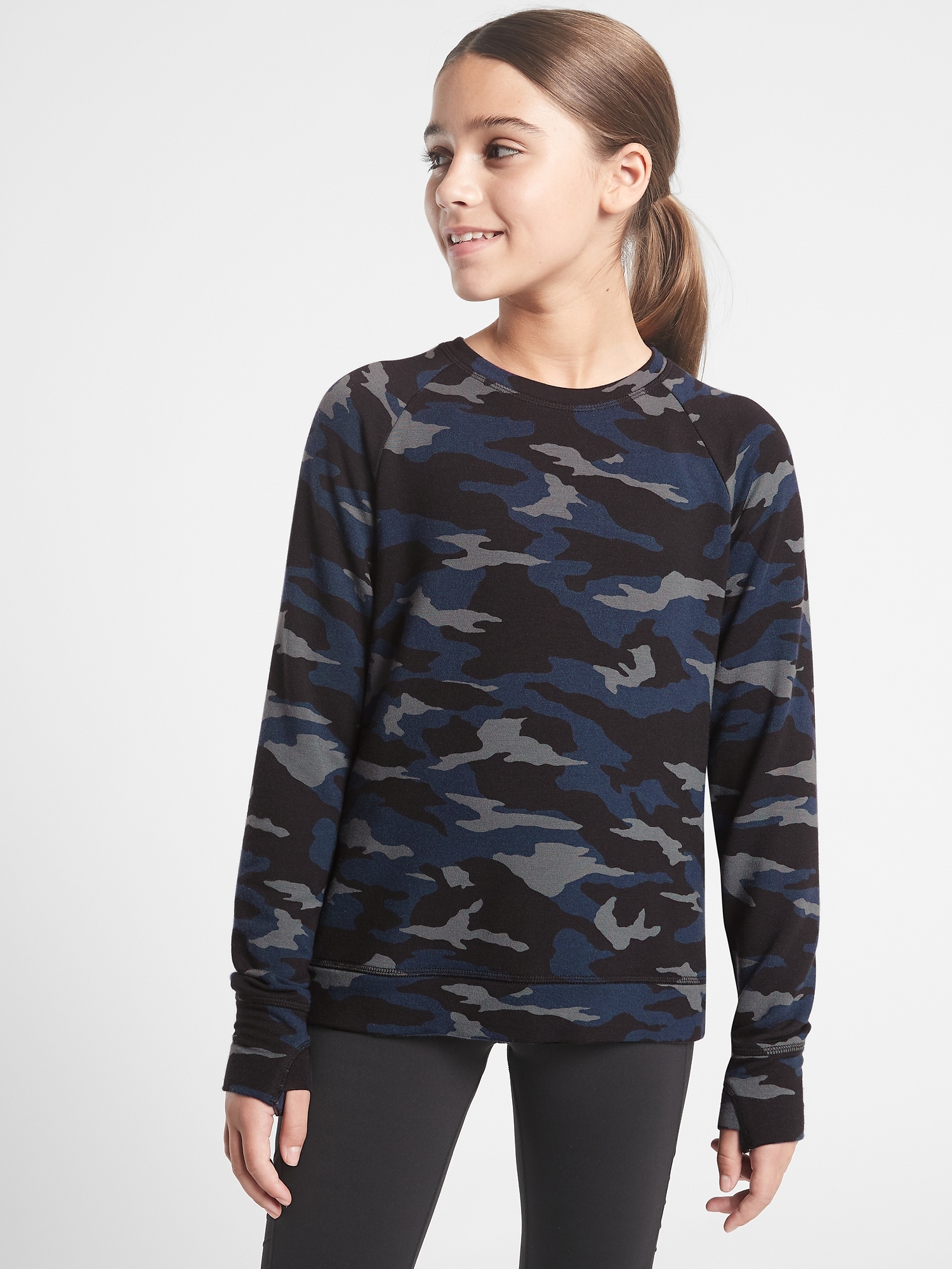 Athleta Girl Cozy Cross Your Fingers Sweatshirt
