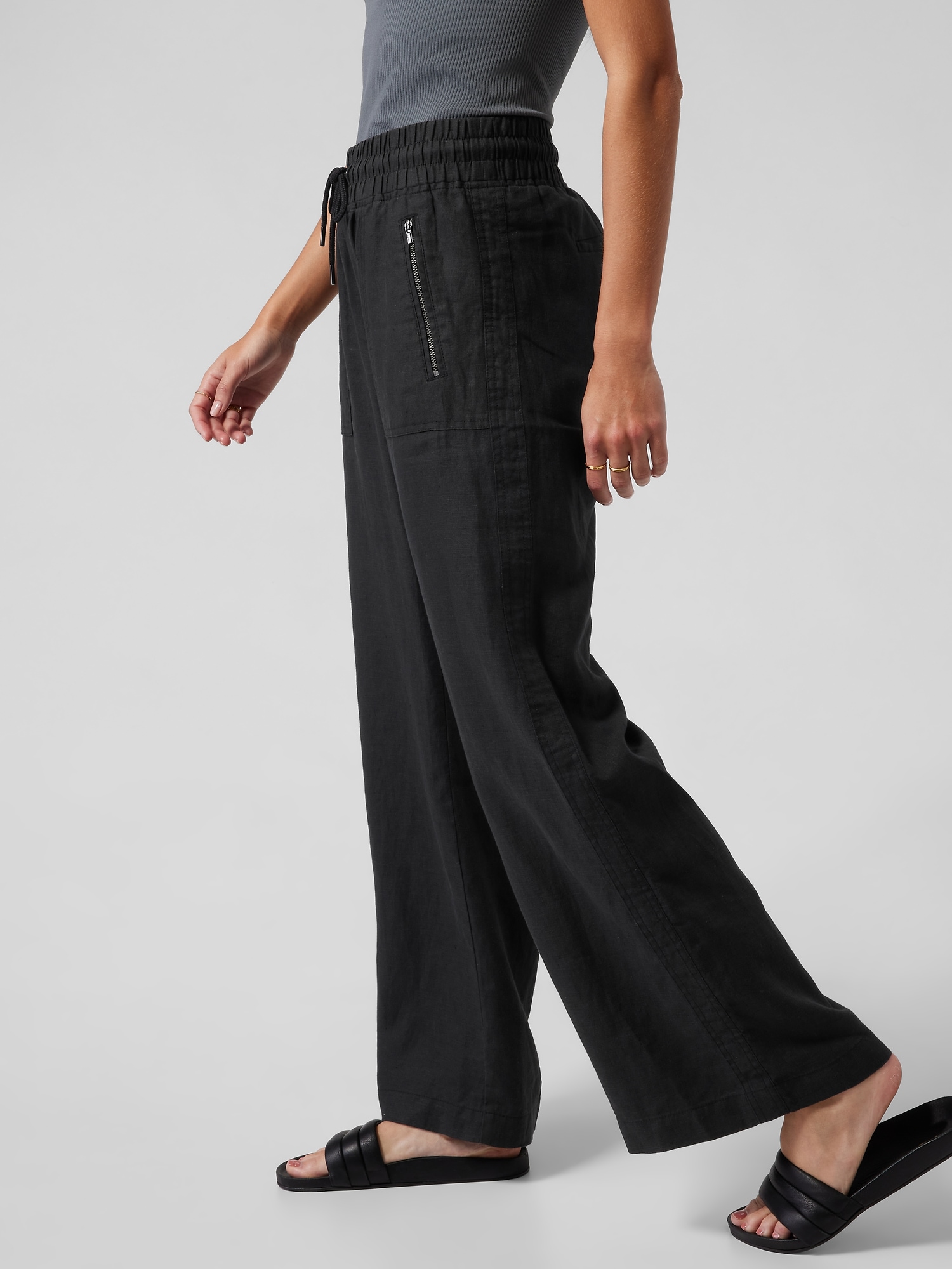 Cabo Linen Wide Leg Pant