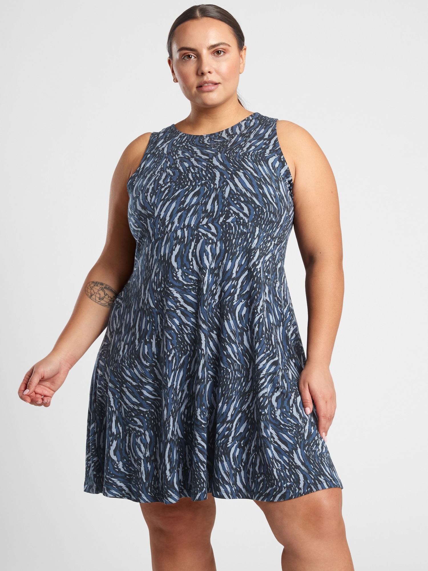 Santorini Thera Printed Dress