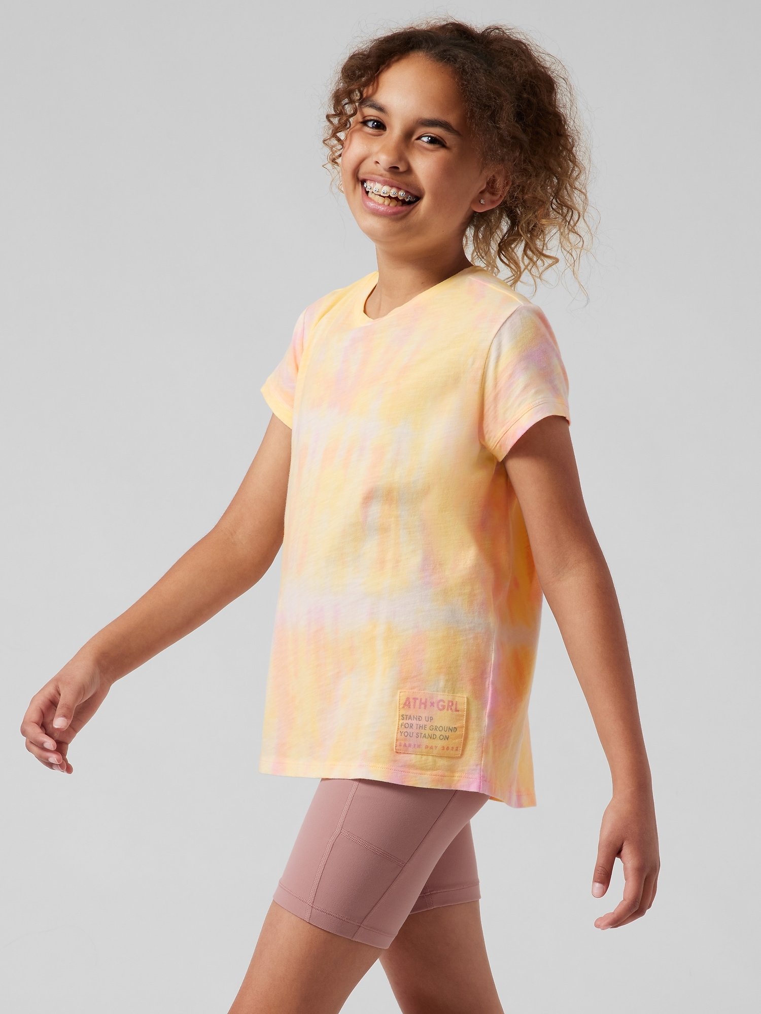 Athleta Girl Daily Tie Dye Tee