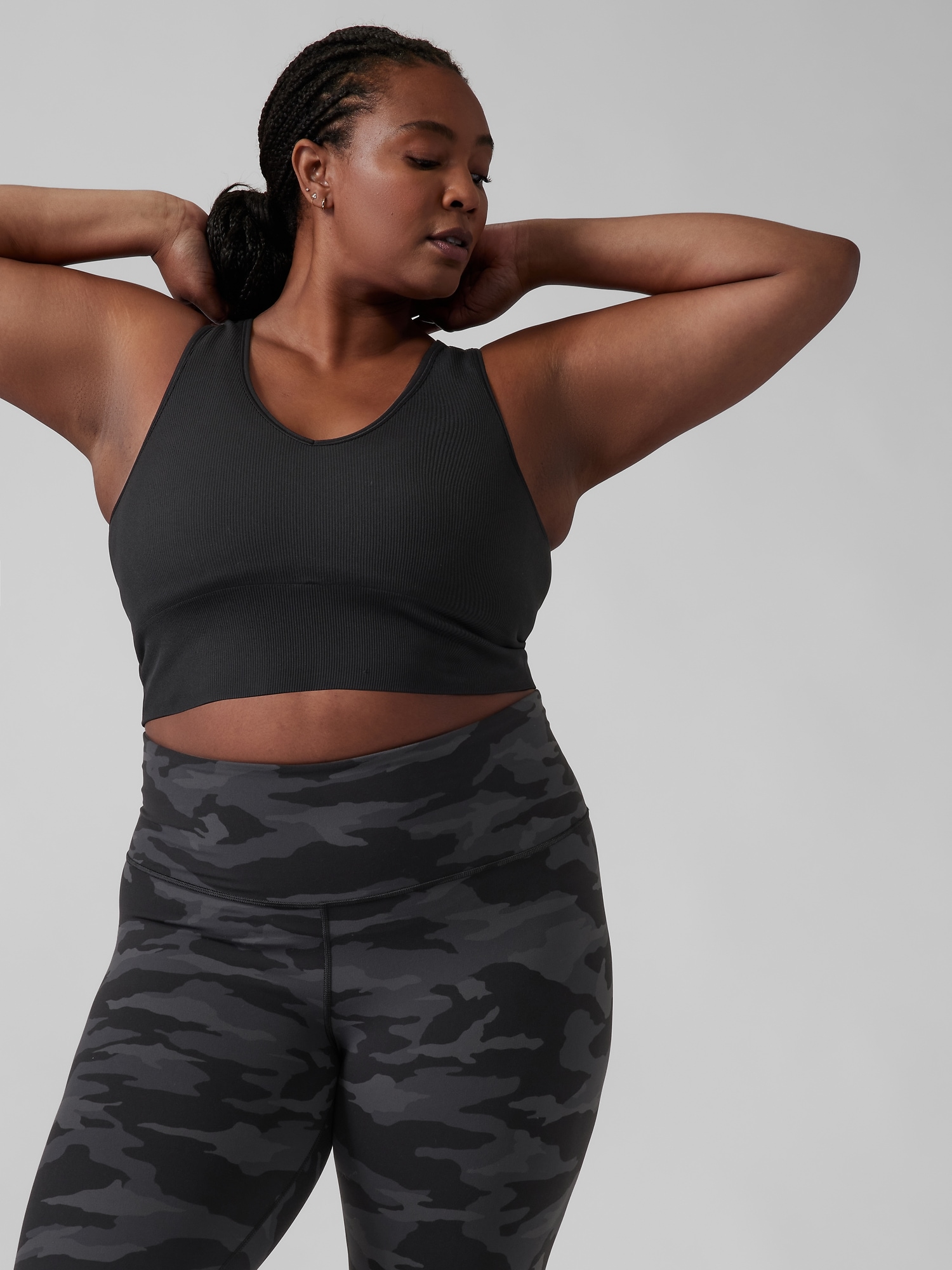 Aurora Seamless Crop Rib Tank