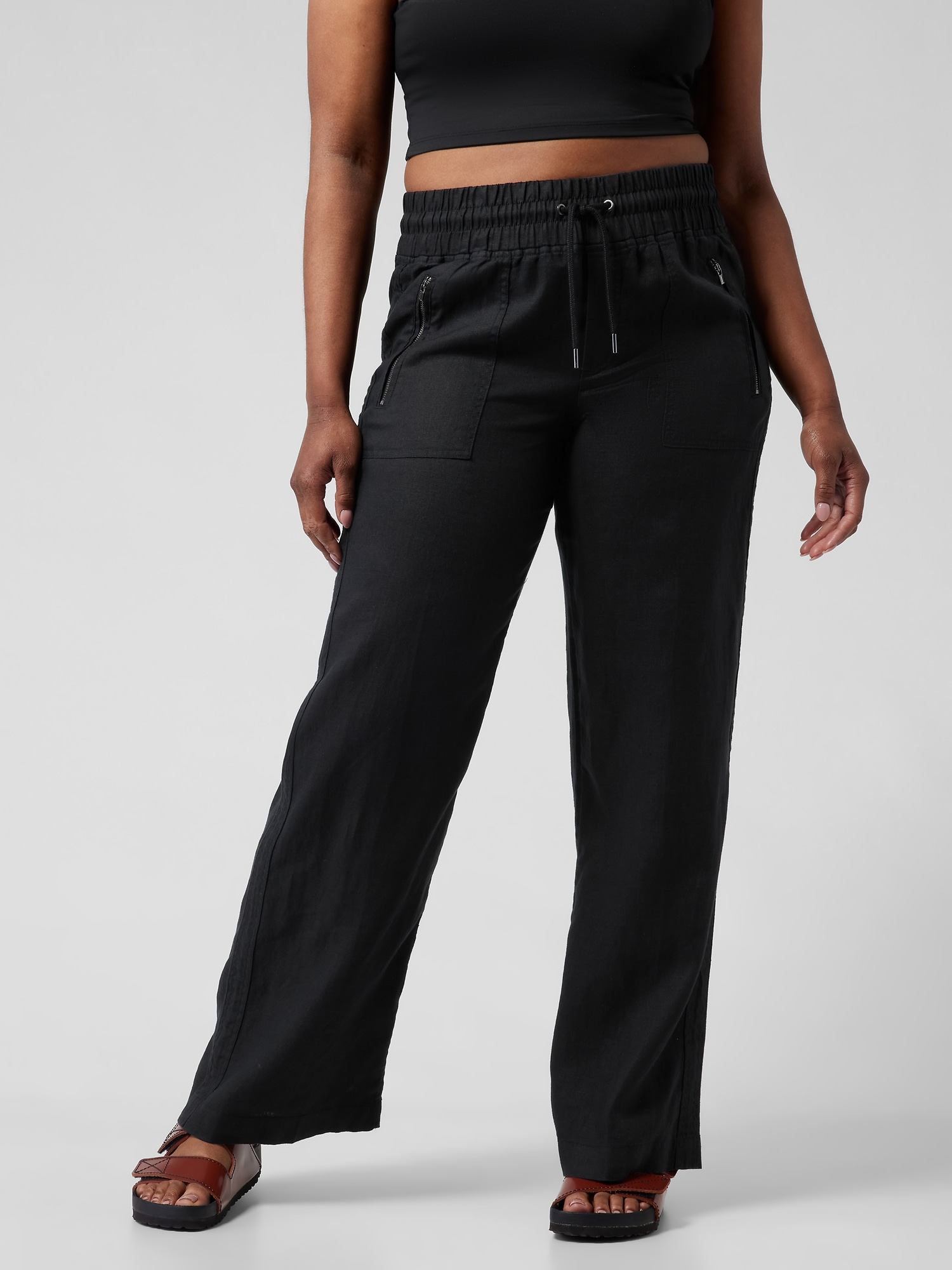 Cabo Linen Wide Leg Pant